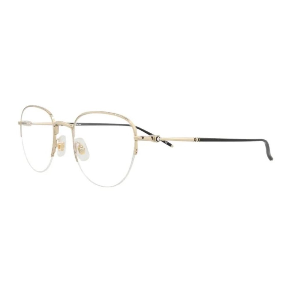 NEW  MONTBLANC EYEGLASSES GOLD AVIATOR MEN EYEWEAR MONTBLANC MB0129O 004
